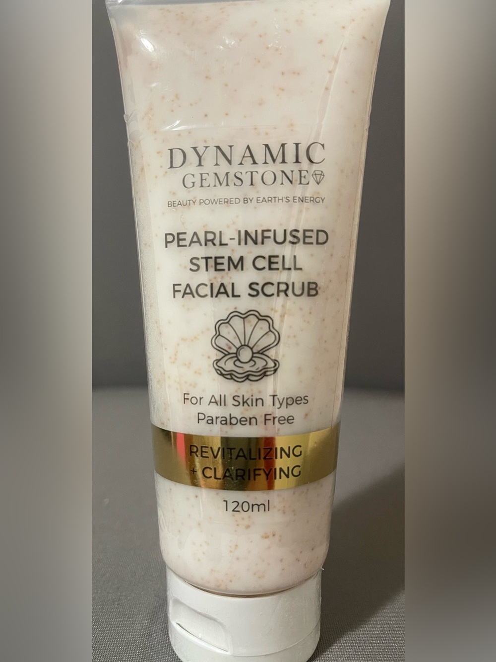 Pearl-Infused Stem Cell Facial Scrub — Cream